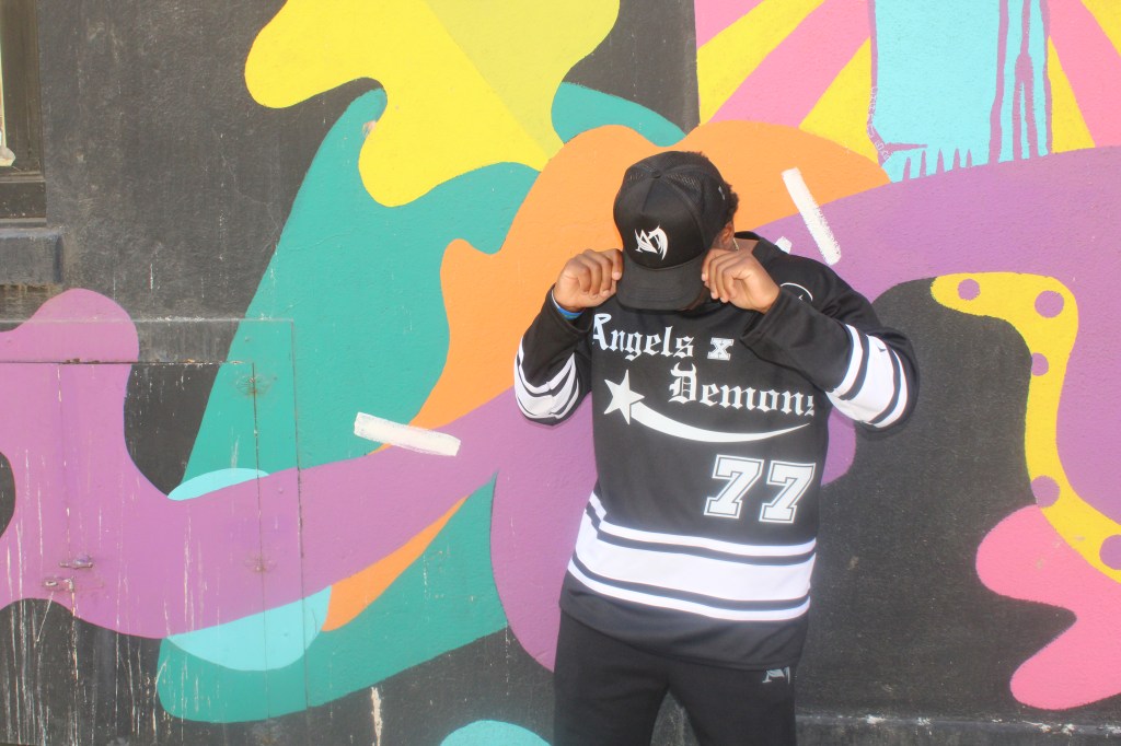 Posing with Angels and Demon Clothes